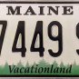 2017 Maine License Plate (7449SU)