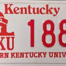 2017 Kentucky: Western Kentucky University License Plate (1881)