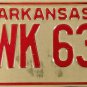 1975 Arkansas License Plate (DWK 633)