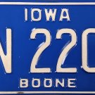 1986 Iowa License Plate (AN 2202)
