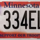 2018 Minnesota Support Our Troops License Plate (334EL)