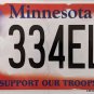 2018 Minnesota Support Our Troops License Plate (334EL)