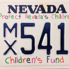 2008 Nevada Children's Fund License Plate (MX 5415)