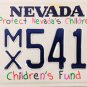 2008 Nevada Children's Fund License Plate (MX 5415)