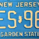 New Jersey License Plate (AES 96P)