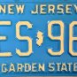 New Jersey License Plate (AES 96P)