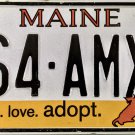 2016 Maine Respect.Love.Adopt. License Plate (164-AMX)