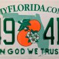 2014 Florida In God We Trust License Plate (249 4BV)