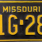 1978 Missouri License Plate (G1G-287)