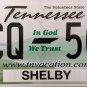 2021 Tennessee In God We Trust License Plate (CCQ 504)