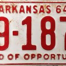 1964 Arkansas License Plate (49-1879) 1964 Arkansas License Plate (49-1879)