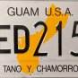 1995 Guam License Plate (DED215A)