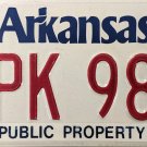 1995 Arkansas Public Property License Plate (ZPK 980)