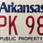 1995 Arkansas Public Property License Plate (ZPK 980)