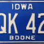 1986 Iowa License Plate (LQK 424)