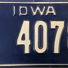 1965 Iowa License Plate (28 4078)