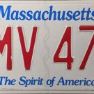 2021 Massachusetts License Plate (9MV 479)