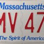 2021 Massachusetts License Plate (9MV 479)