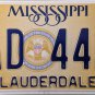 2020 Mississippi License Plate (LAD 4421)