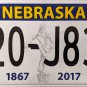 2021 Nebraska License Plate (20-J83)