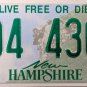 2017 New Hampshire License Plate (404 4305)