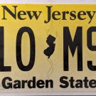 New Jersey License Plate (H10 MSA)