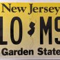 New Jersey License Plate (H10 MSA)
