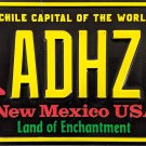 2019 New Mexico "Chili Pepper" License Plate (ADHZ01)