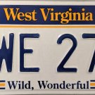 2016 West Virginia License Plate (5WE 275)