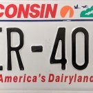 Wisconsin License Plate (AER-4013)