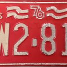 1976/77 Missouri Bicentennial License Plate (YW2-813)