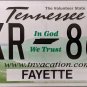 2021 Tennessee In God We Trust License Plate (CKR 864)