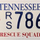 2008 Tennessee Rescue Squad License Plate (RS 7864)