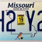 2019 Missouri License Plate (DH2 Y2X)