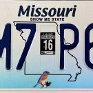 2016 Missouri License Plate (MM7 P6E)