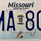 2010 Missouri License Plate (5MA 802)