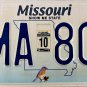 2010 Missouri License Plate (5MA 802)