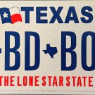 Texas Vanity License Plate (1-BD BOY) Texas Vanity License Plate (1-BD BOY)