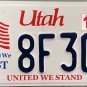2020 Utah In God We Trust License Plate (8F3CG)