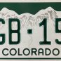 Colorado License Plate (CGB-157)