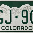 Colorado License Plate (CGJ-907)