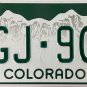 Colorado License Plate (CGJ-907)