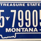 2016 Montana License Plate (5-79905A)