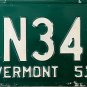 1951 Vermont License Plate (CN346)