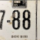 1985 Curacao (Bon Bini) License Plate (87-88 D) 1985 Curacao (Bon Bini) License Plate (87-88 D)