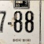1985 Curacao (Bon Bini) License Plate (87-88 D)