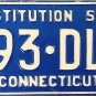 1986 Connecticut License Plate (193 DLM)