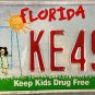 2004 Florida Keep Kids Drug Free License Plate (KE49T)