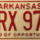 1982 Arkansas License Plate (ERX 979)