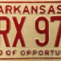 1982 Arkansas License Plate (ERX 979)